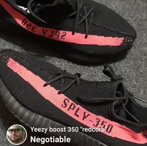 Yeezy boost 350 "redcore" (size 9.5)